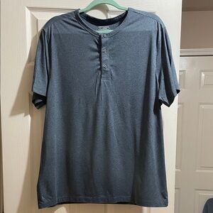 UNTUCKit Charcoal Short Sleeve Henley